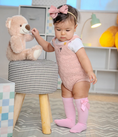 Baby Bow Knee High Socks-Multiple Colors