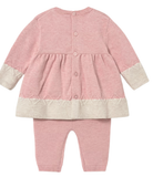 Baby Rose Knit Leggings Set
