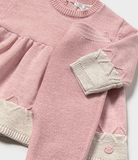 Baby Rose Knit Leggings Set