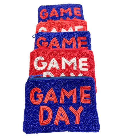 Beaded Game Day Coin Bag