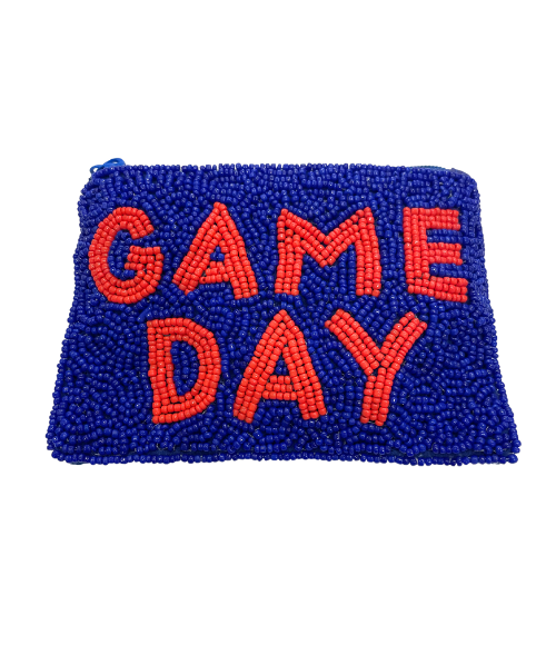 Beaded Game Day Coin Bag