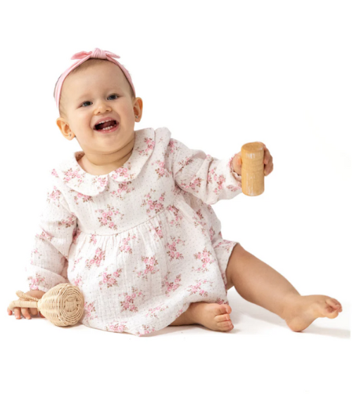 Belle Rosette LS Bubble Dress