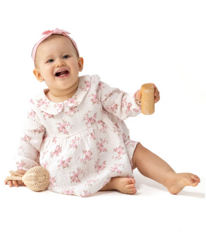 Belle Rosette LS Bubble Dress