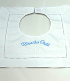 Embriodered Christening-Baptismal Bibs