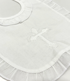 Embriodered Christening-Baptismal Bibs