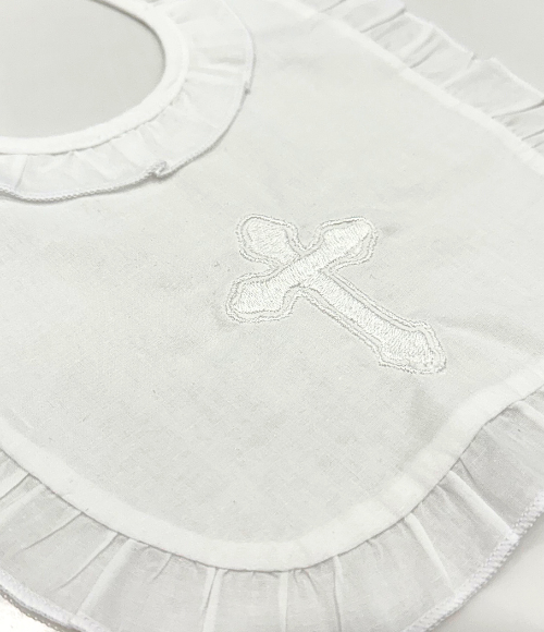 Embriodered Christening-Baptismal Bibs