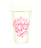 Birthday Queen Styrofoam Cups