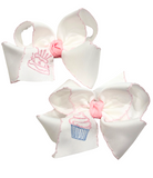 Birthday Embroidered Grosgrain Bows