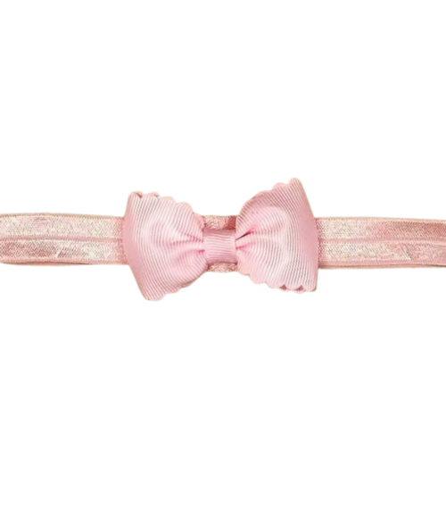 Bitty Scalloped Bow Headbands