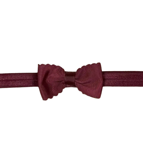 Bitty Scalloped Bow Headbands