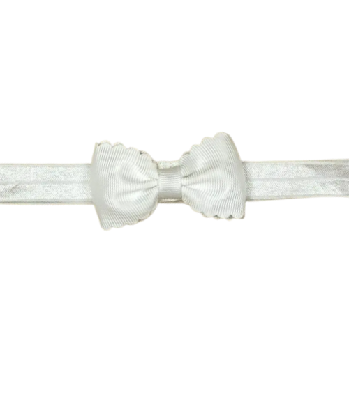 Bitty Scalloped Bow Headbands