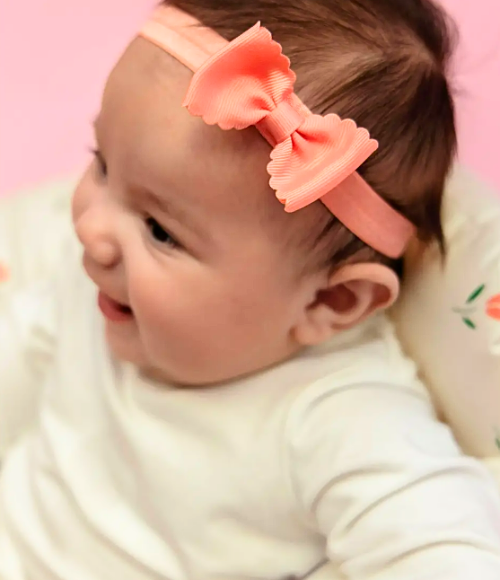 Bitty Scalloped Bow Headbands