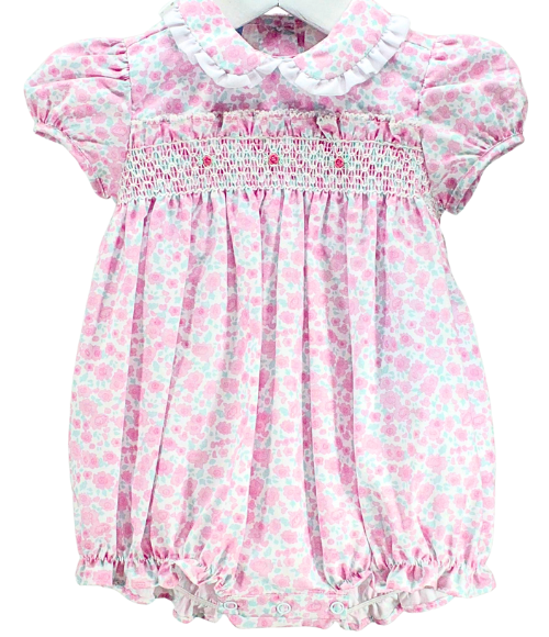 Blooming Roses Smocked Bubble