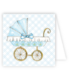 Blue Baby Carriage Enclosure Card