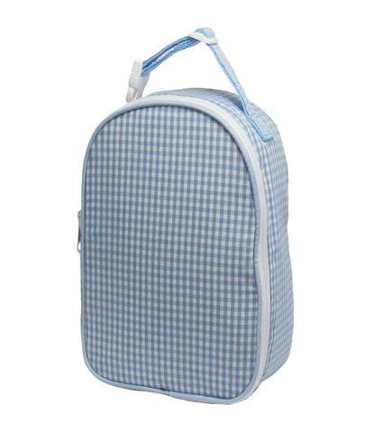 Small Gingham Backpack - Baby Blue