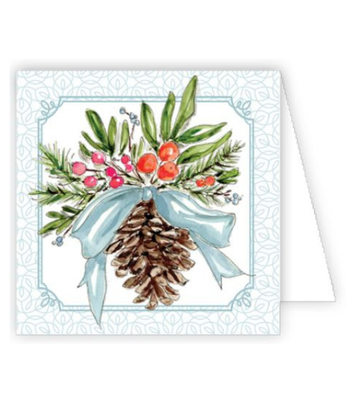 Blue Holiday Enclosure Cards Boxed Set