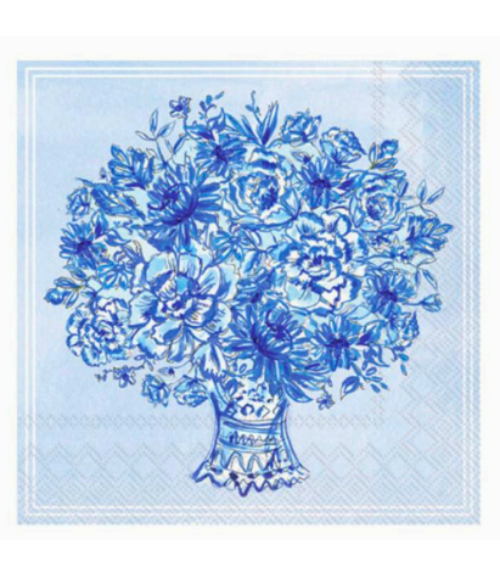 Blue Medallion Cocktail Napkins