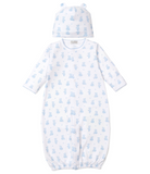 Kissy Teddy Bears Blue Convertible Gown Set