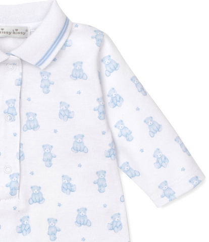 Kissy Teddy Bear Time Blue Playsuit