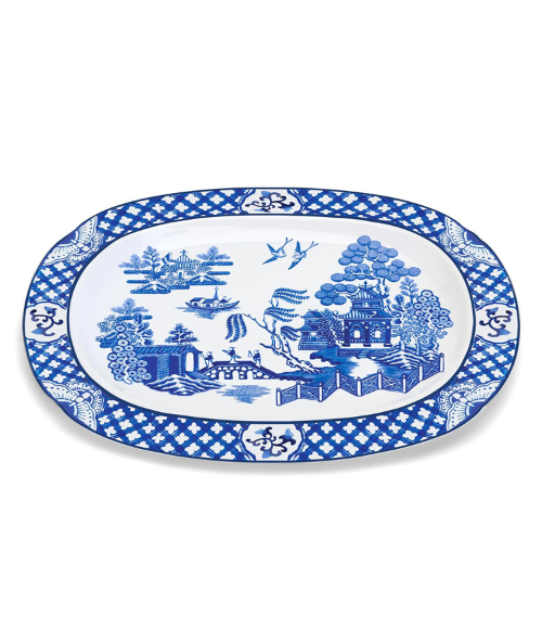 Canton Blue Willow Serving Platter