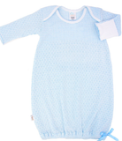 Paty Knit Baby Gown with Picot Trim