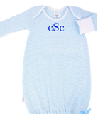 Paty Knit Baby Gown with Picot Trim