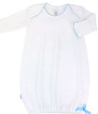 Paty Knit Baby Gown with Picot Trim