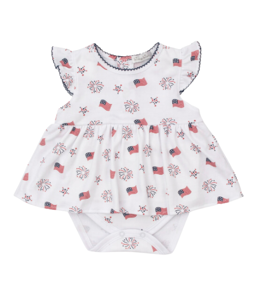 Kissy Bold Stripes & Bright Stars Dress