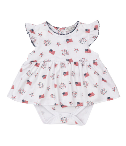 Kissy Bold Stripes & Bright Stars Dress