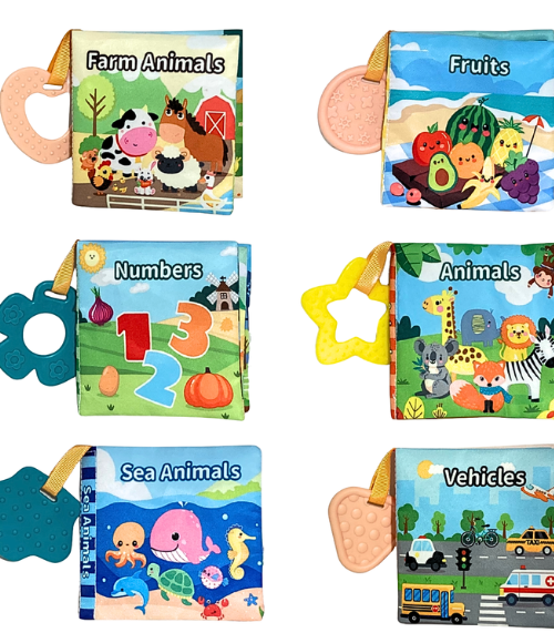 Cloth Book with Baby Teether