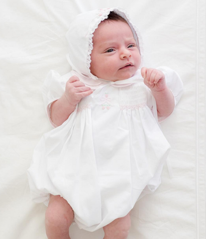 Bow Smocked Bubble, Preemie