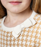 Bow Detail Organic Sweater Dress