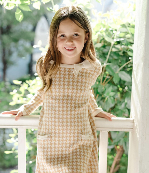 Bow Detail Organic Sweater Dress
