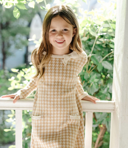 Bow Detail Organic Sweater Dress