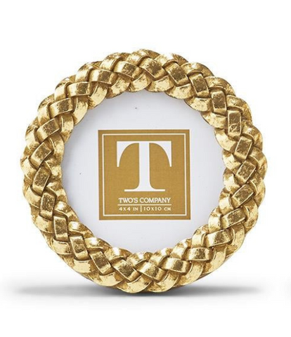 Round Braided Pattern Photo Frame