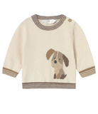Brown Puppy Knit Sweater