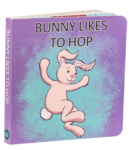 Bunny Likes to Hop Board Book