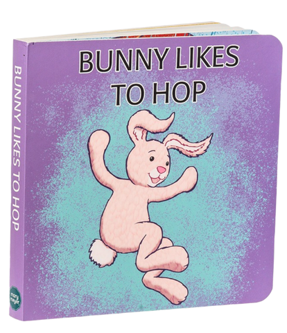 Bunny Likes to Hop Board Book