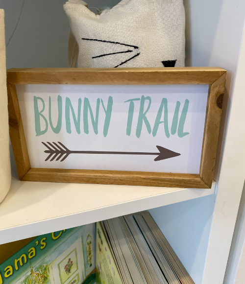 Bunny Trail Wooden Art