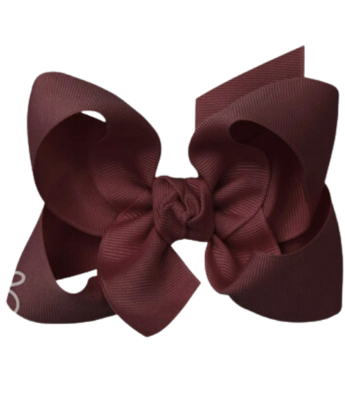 Burgundy Grosgrain Bow