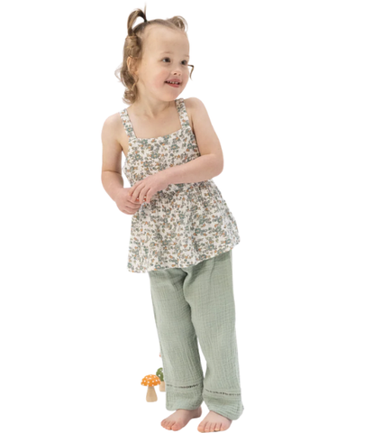Camille Organic Floral Pant Set