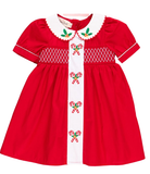 Candy Cane Lane Smocked Dress