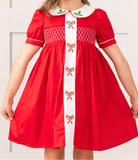 Candy Cane Lane Smocked Dress