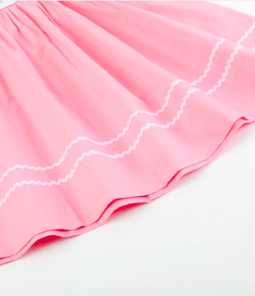 Candy Heart Smocked Bishop Dress