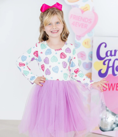 Candy Hearts Tutu Dress, 2T