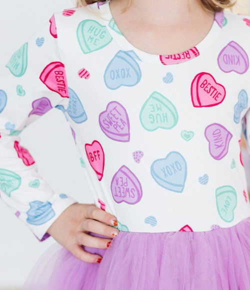Candy Hearts Tutu Dress, 2T