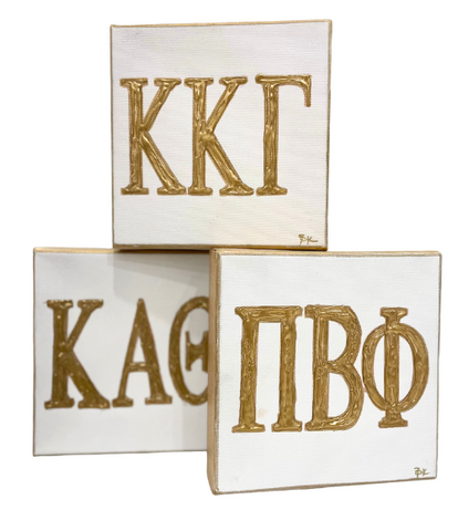 Canvas Art - Sorority Letters