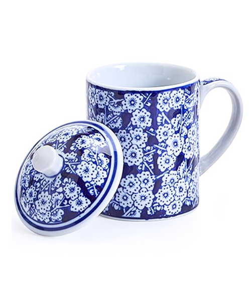 Chinoiserie Mug with Lid