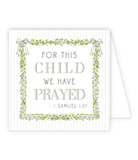 Child's Prayer Enclosure Card