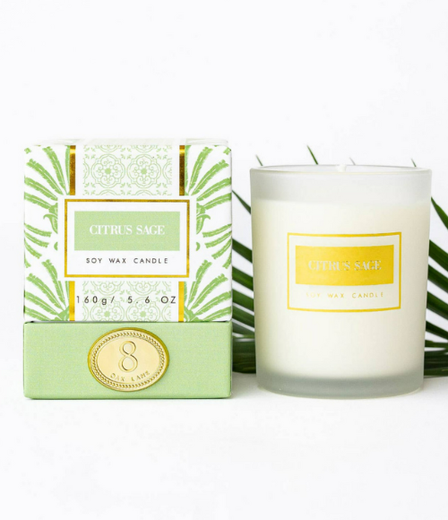 Citrus Sage 5.6oz Soy Wax Candle